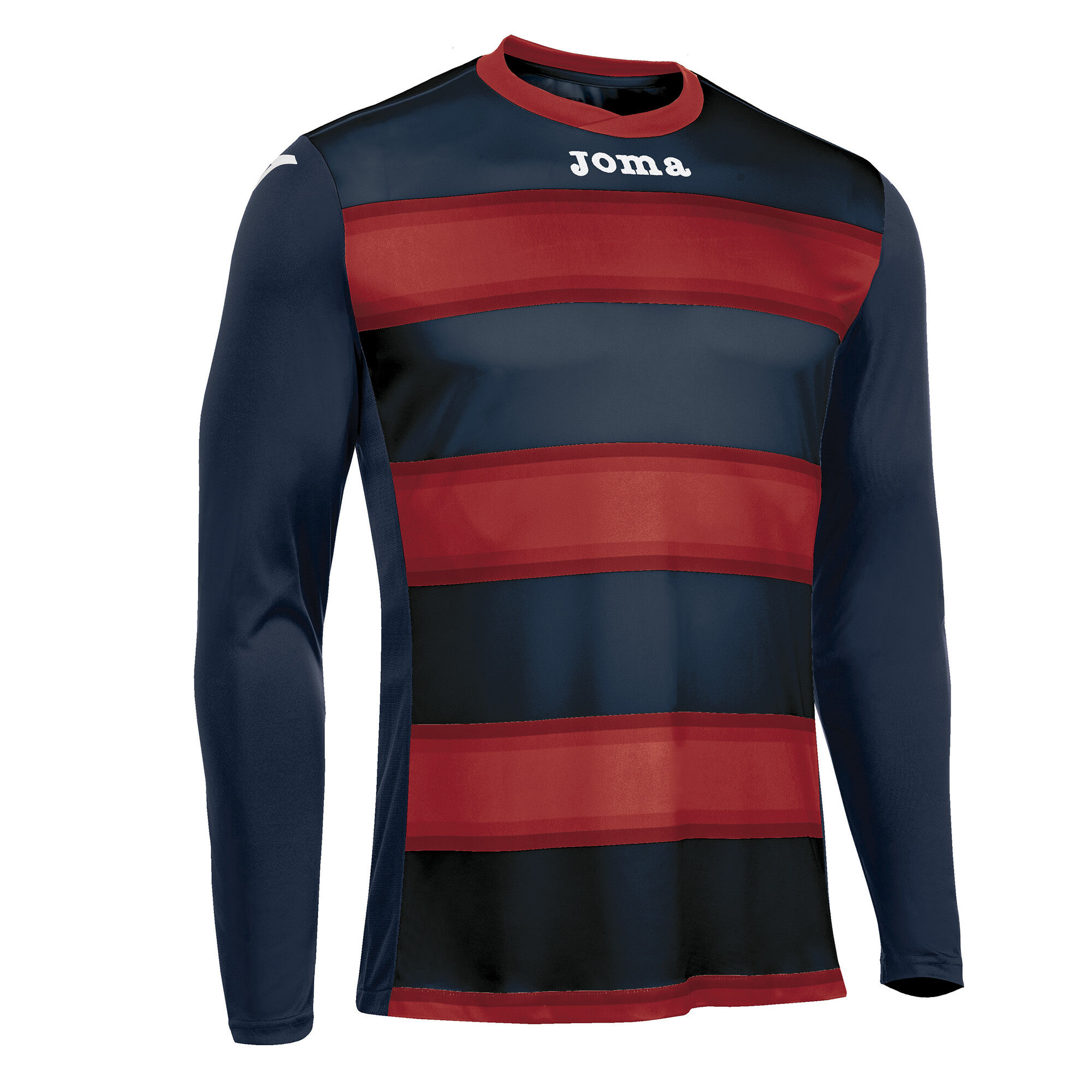 MAILLOT MANCHES LONGUES HOMME EUROPA III BLEU MARINE ROUGE