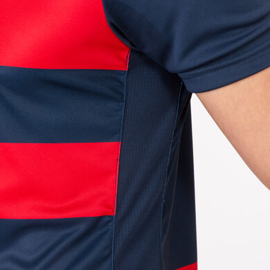 Maillot manches courtes homme Europa IV bleu marine rouge