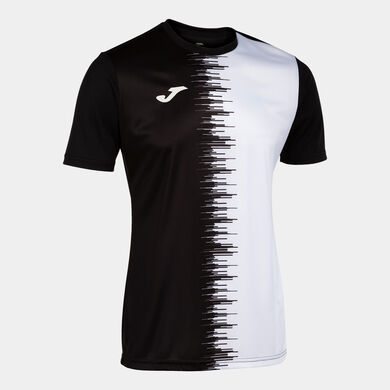 Camiseta manga corta hombre City II negro blanco