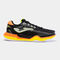 Zapatillas T.Point 23 pista dura hombre negro naranja