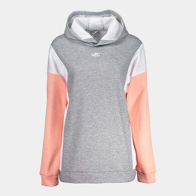 Felpa con cappuccio donna Park grigio melange
