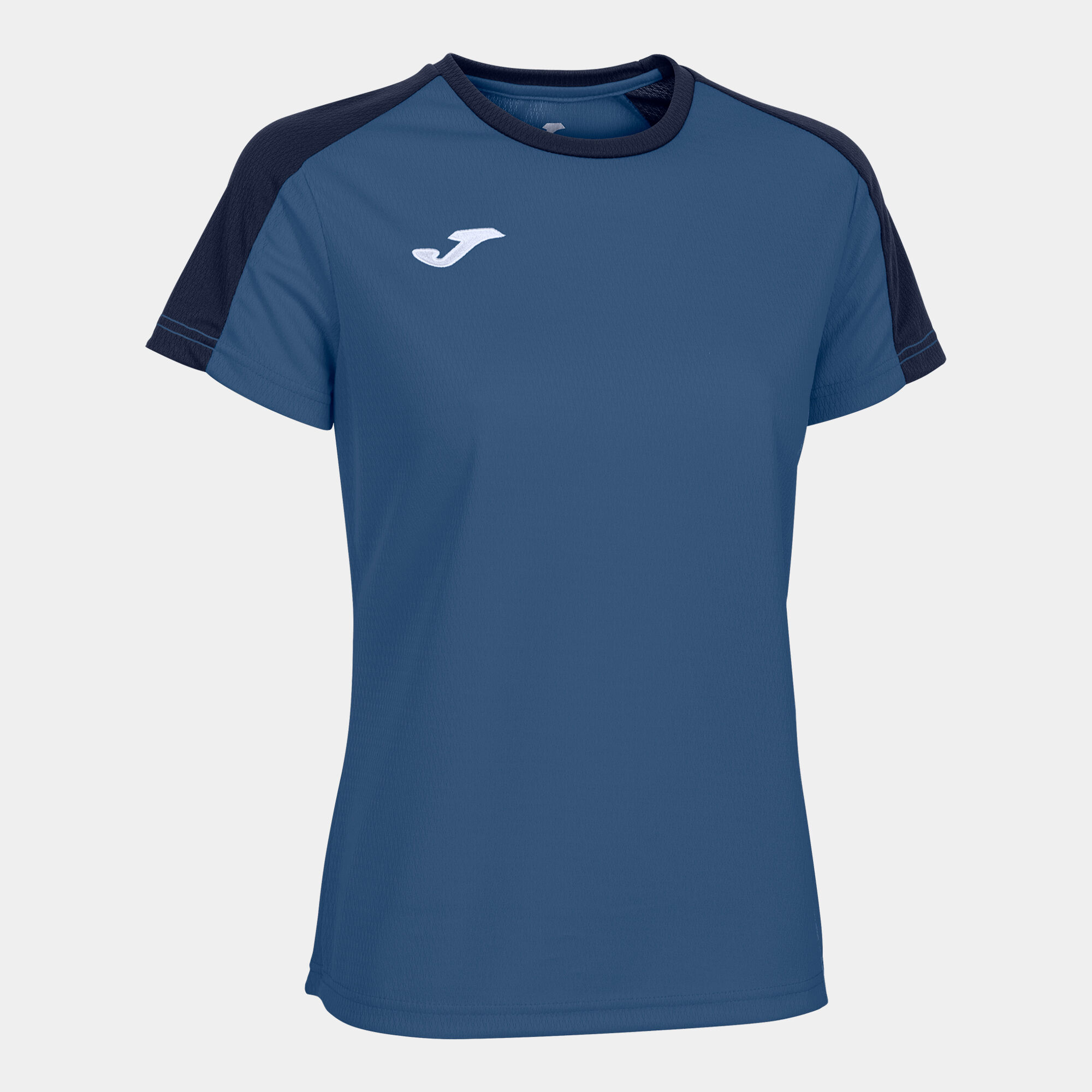 T-shirt manga curta mulher Eco Championship azul azul marinho