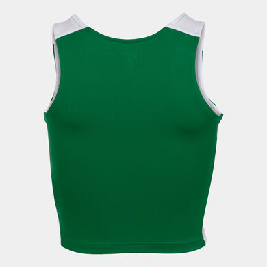 Tanktop frau Record II grün weiß