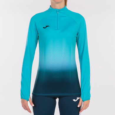 Sudadera mujer Elite VII turquesa flúor marino