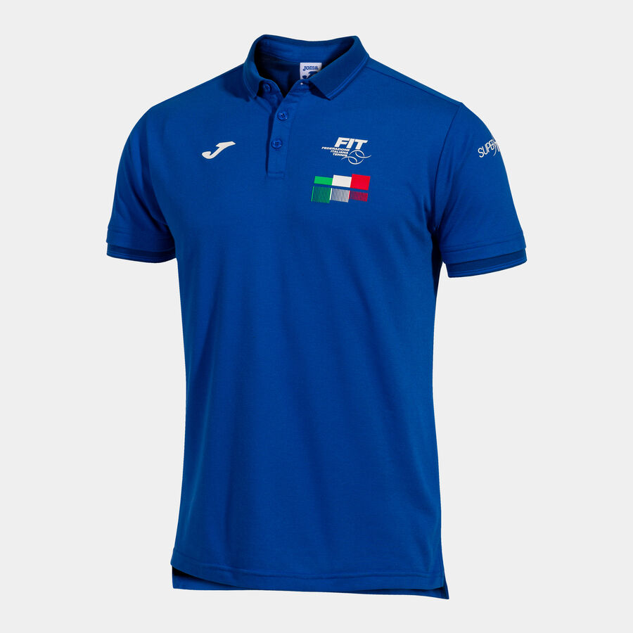POLO MANGA CORTA FED. ITALIA TENIS