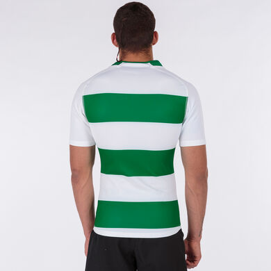 Camiseta manga corta hombre Prorugby II verde blanco