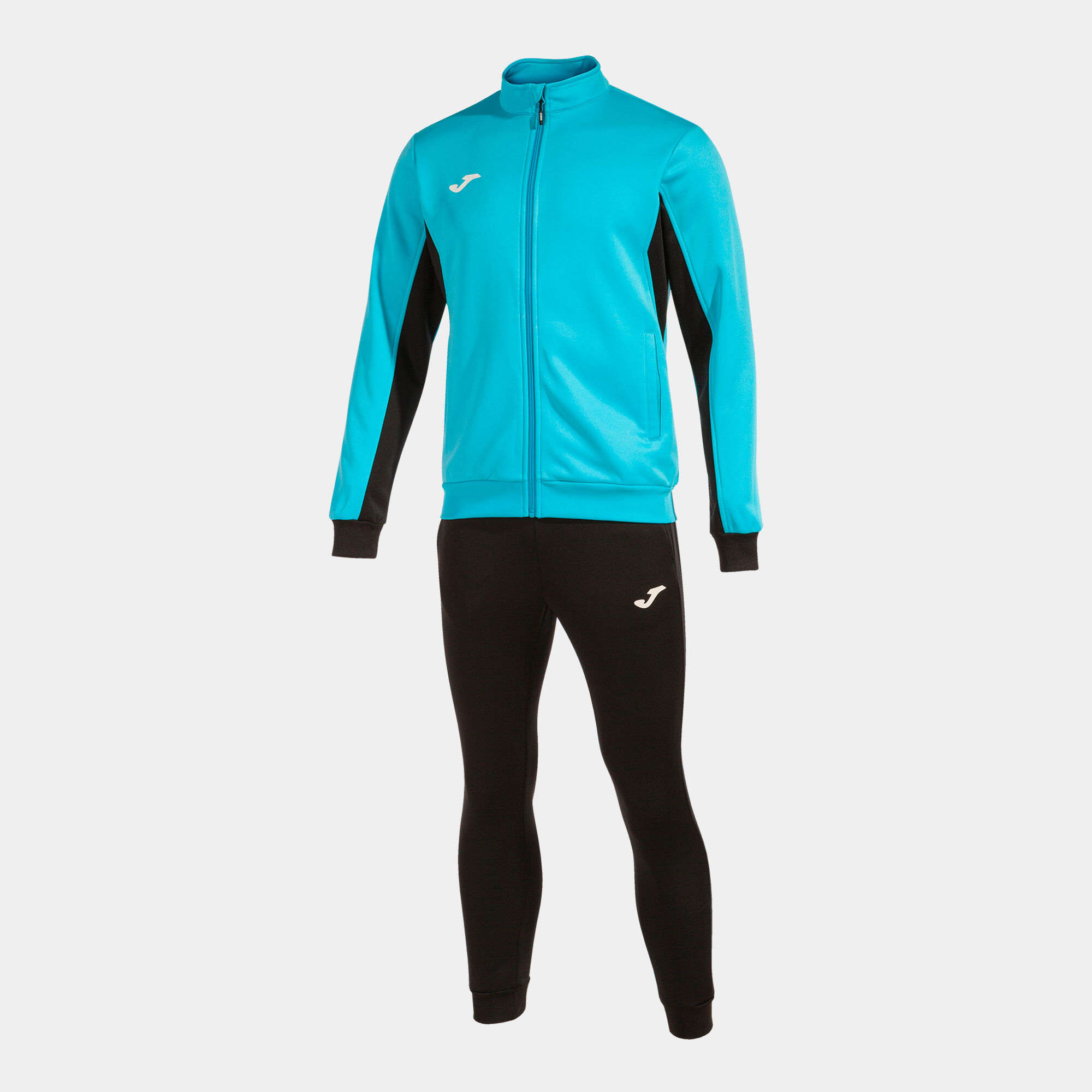 Tracksuit man Derby fluorescent turquoise black | JOMA®
