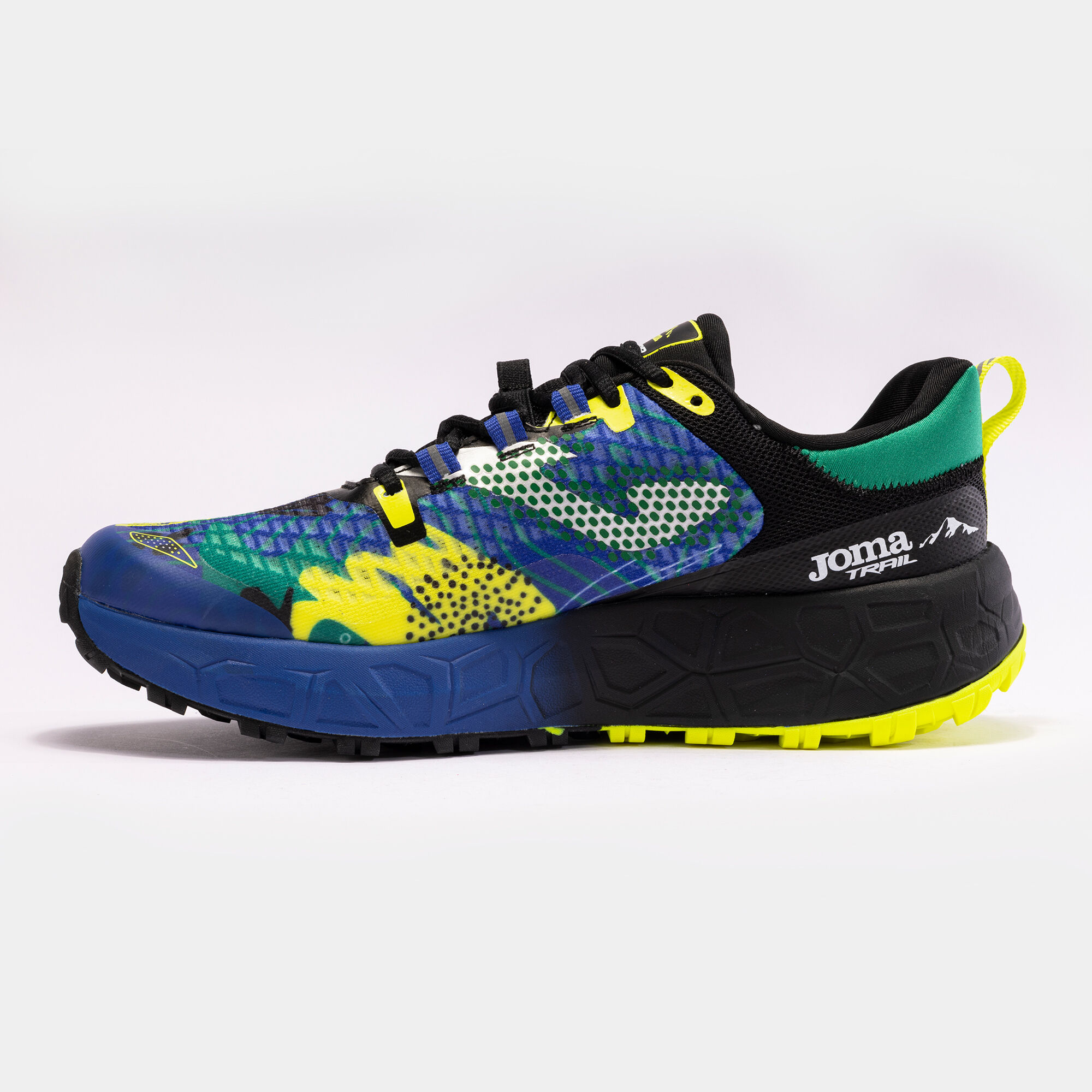 Trail-running shoes Sima 24 man royal blue green