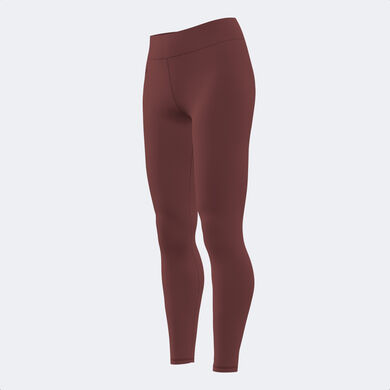 Long tights woman Street burgundy