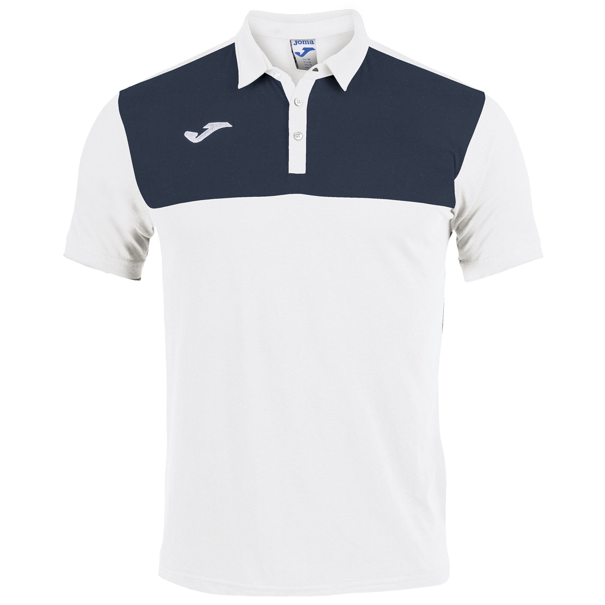 Polo shirt short-sleeve man Winner white navy blue