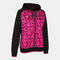 Hooded jacket woman Supernova III black fluorescent pink