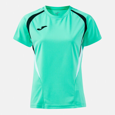 Tricou cu m&acirc;necă scurtă damă Championship 20 verde deschis negru
