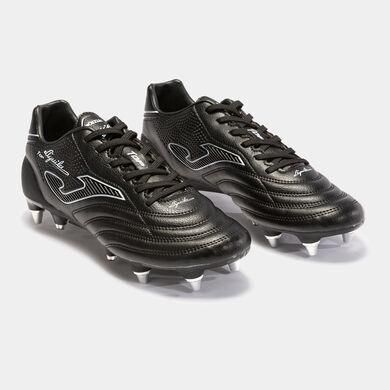 Botas fútbol Aguila Top 21 terreno blando SG negro