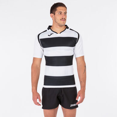 Camiseta manga corta hombre Prorugby II negro blanco