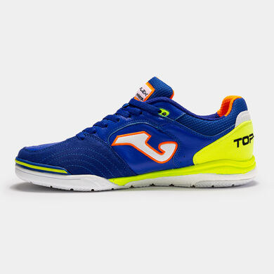 Scarpe calcio a 5 Top Flex Rebound 23 indoor blu reale verde fluorescente