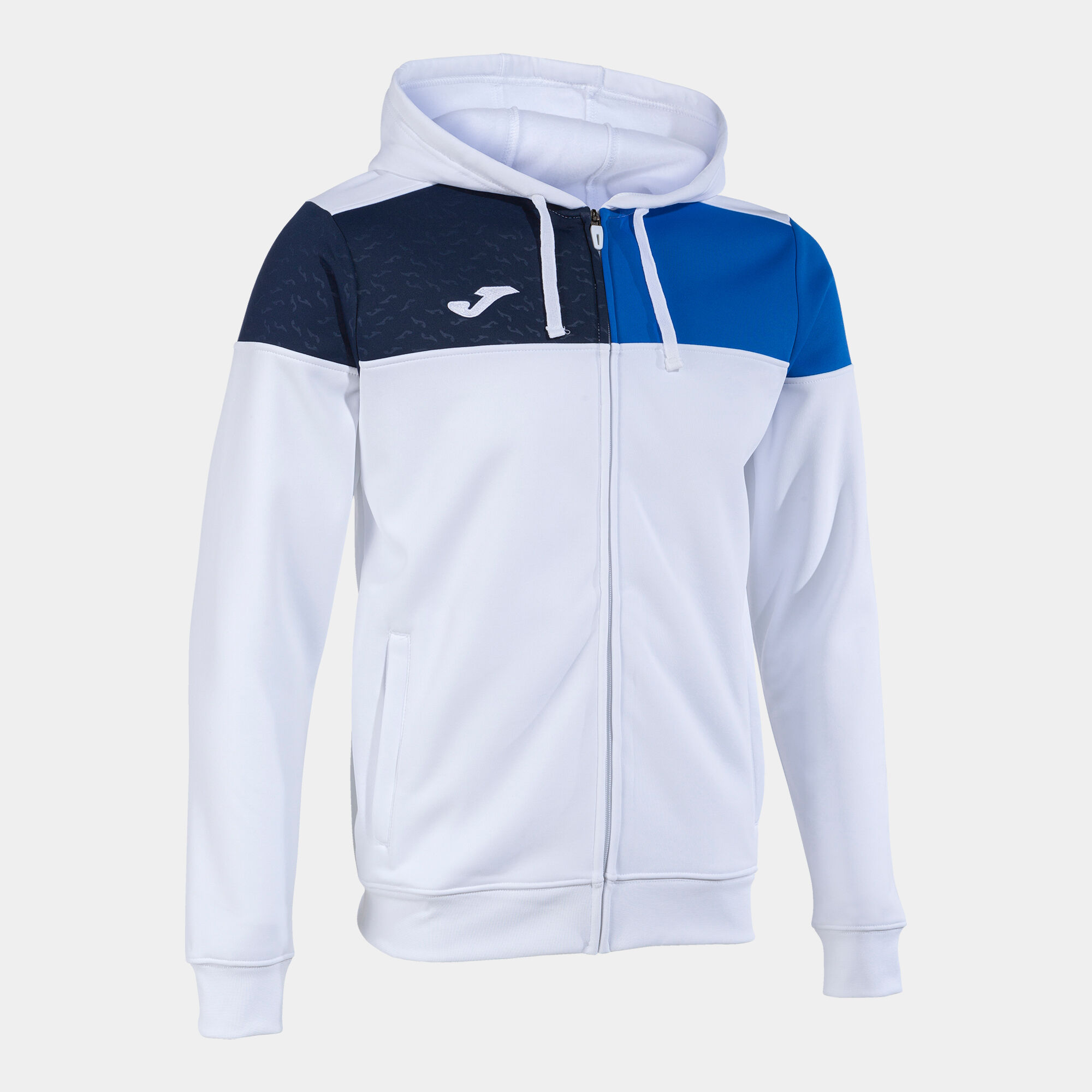 Chaqueta con capucha hombre Crew V blanco royal JOMA