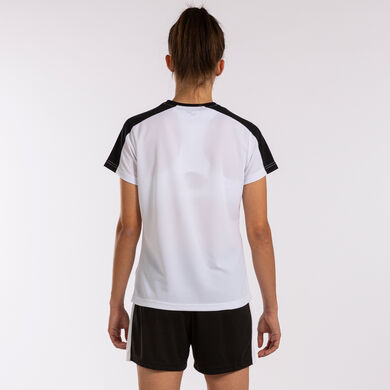Maglia a manica corta donna Eco Championship bianco nero