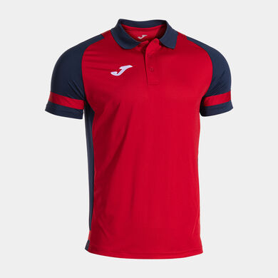 Polo shirt short-sleeve man Lider red navy blue