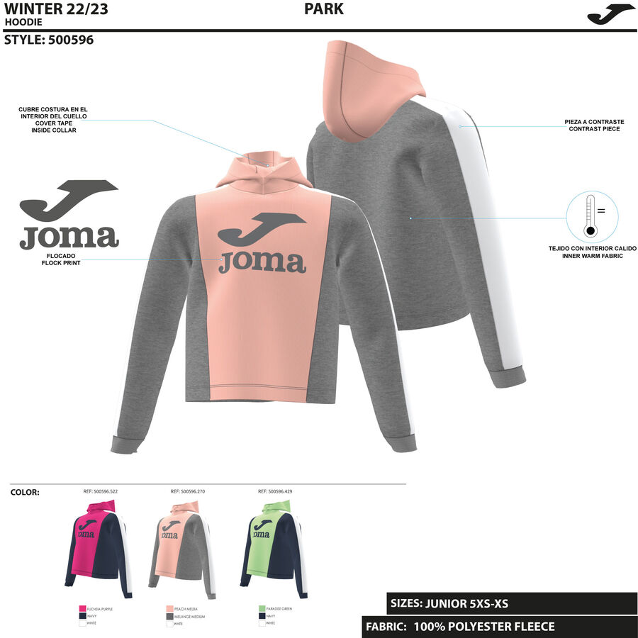 SUDADERA CON CAPUCHA PARK