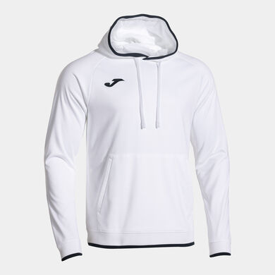 Hooded sweater man Combi Premium white dark navy