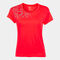 Maglia a manica corta donna Elite VIII corallo fluorescente