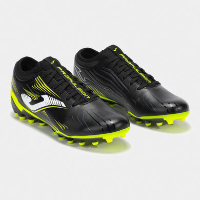 Fußballschuhe Propulsion 25 kunstrasen (AG) schwarz neongelb