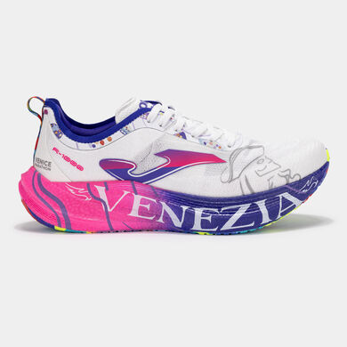 Pantofi sport alergare R1000 25 Venice Marathon unisex alb