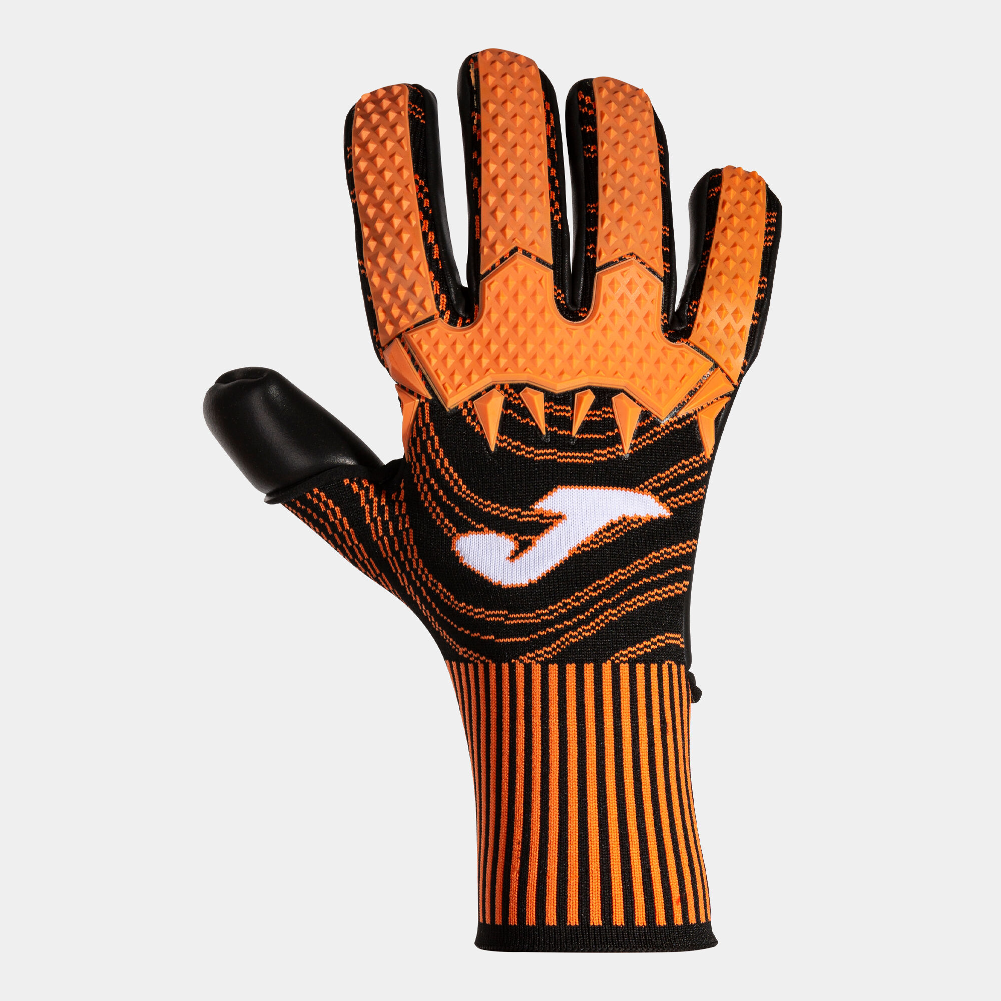 Football goalkeeper gloves Area 360 black orange