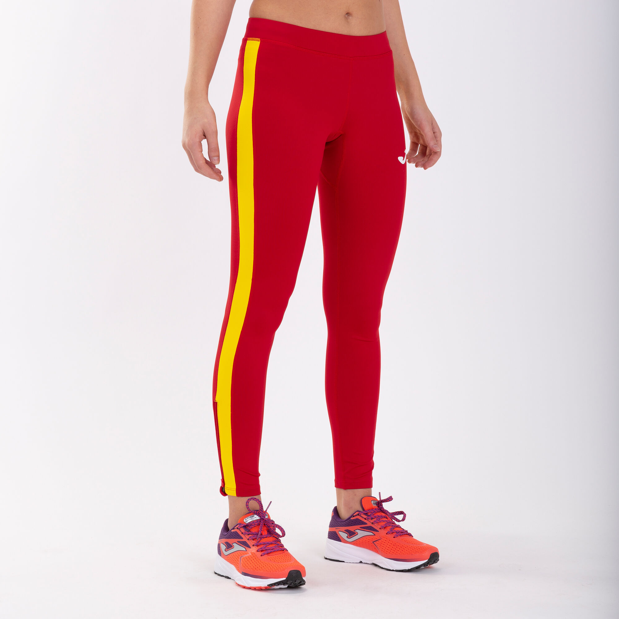 Long tights unisex Elite VII red yellow