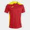 Maillot manches courtes homme Championship VI rouge jaune