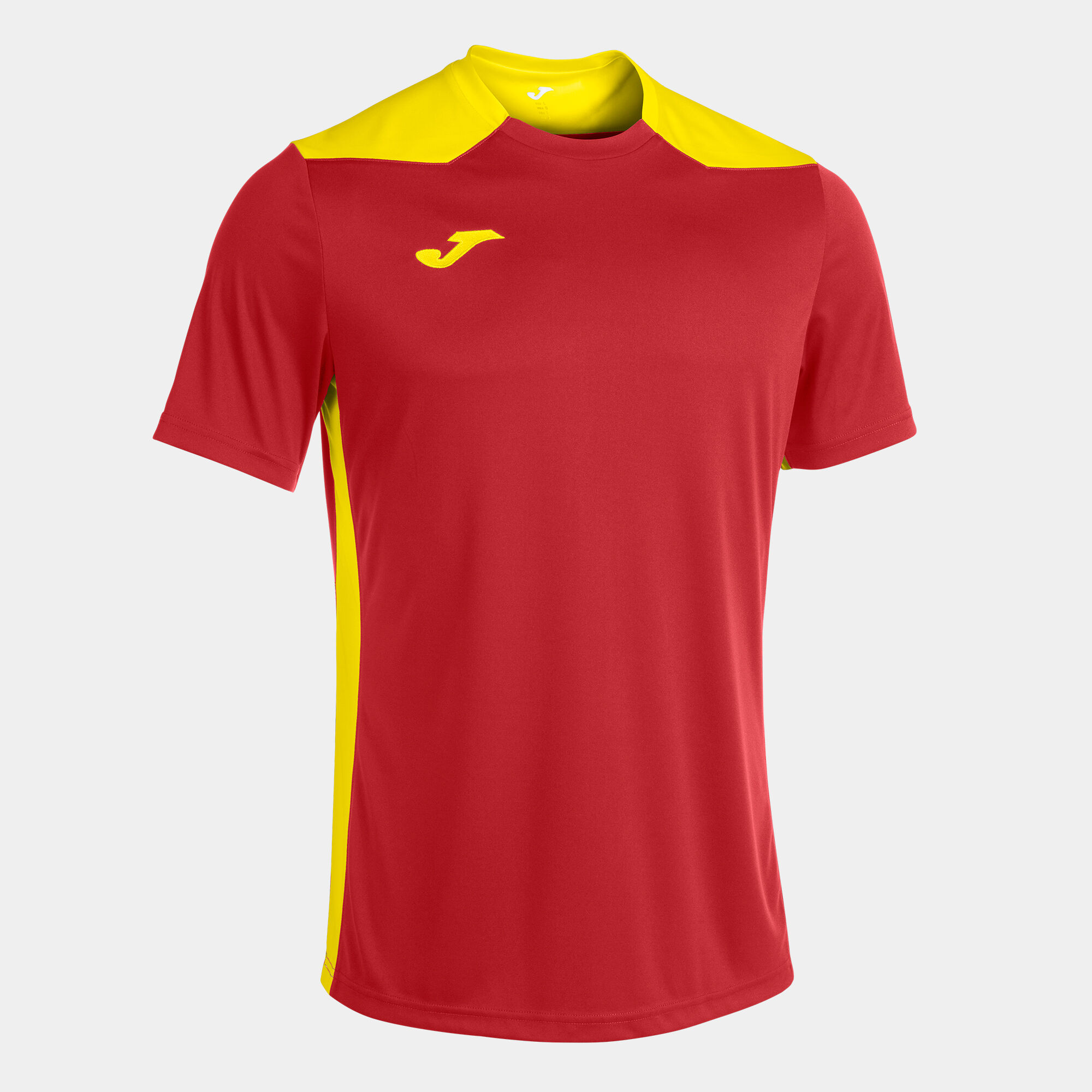 T-shirt manga curta homem Championship VI vermelho amarelo