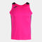 Camiseta tirantes hombre Record II rosa flúor negro