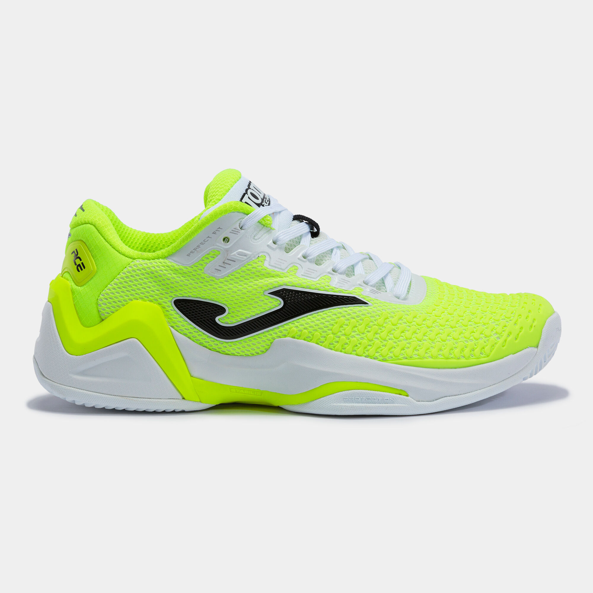 CHAUSSURES ACE PRO 21 TERRE BATTUE HOMME JAUNE FLUO BLANC