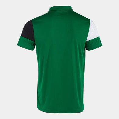 Polo m/c uomo Crew V verde nero bianco