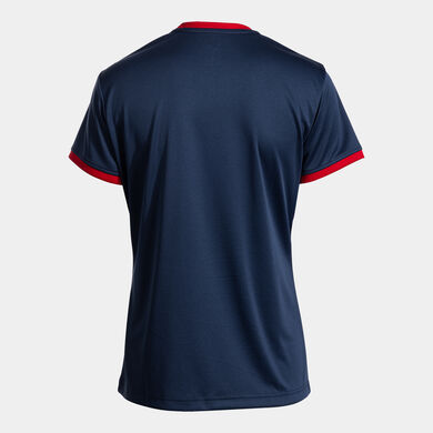 Camiseta manga corta mujer COMBI PREMIUM marino rojo