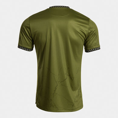 T-shirt manga curta homem Gold VII caqui preto