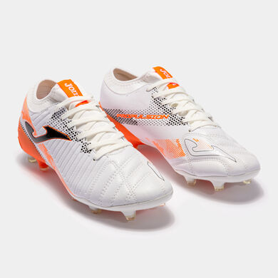 Fußballschuhe Propulsion Cup 21 fester boden weiß orange