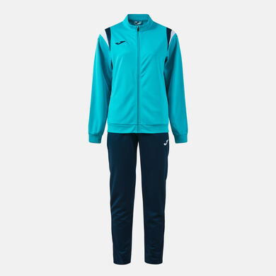Tracksuit woman Terra fluorescent turquoise dark navy
