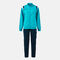 Tracksuit woman Terra fluorescent turquoise dark navy