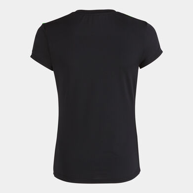 Tricou cu m&acirc;necă scurtă damă Elite VIII negru verde fosforescent