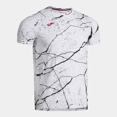 Tricou cu mânecă scurtă bărbaȚi R-Night alb negru