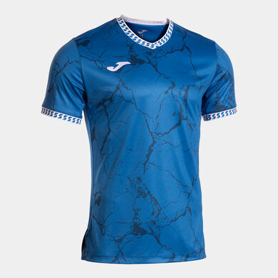 T-shirt manga curta homem Gold VII azul royal branco