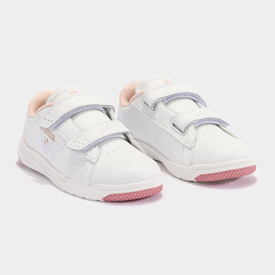 Pantofi sport casual W.Play Jr 23 junior alb roz