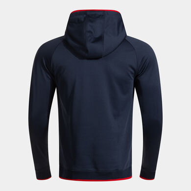 Hooded sweater man Combi Premium dark navy red