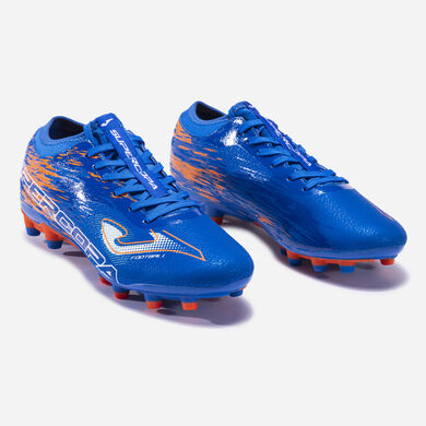 Buty piłkarskie Supercopa 23 utwardzony grunt FG niebieski royal koralowy