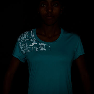 Camiseta manga corta mujer Elite VIII turquesa