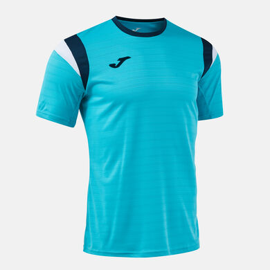 Camiseta manga corta hombre Terra turquesa fl&uacute;or dark navy