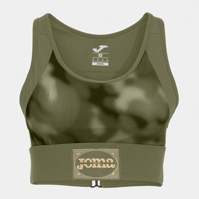 Sports bra woman combat green