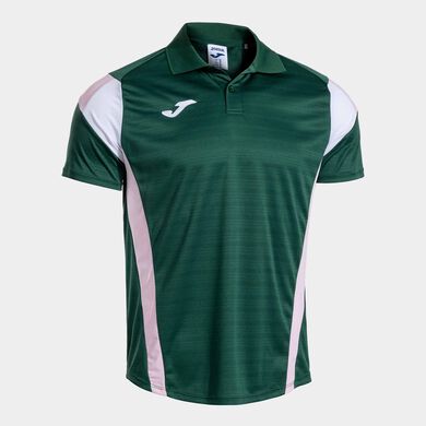 Polo z krótkim rękawkiem mężczyźni Montreal zielony rózowy