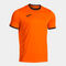 Shirt short sleeve man Combi Premium orange black